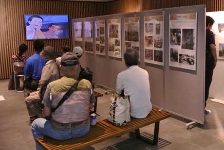 アニメーションを含む原爆をテーマにした映像も複数放映し、多くの方が視聴した