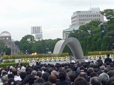 広島平和式典の模様
